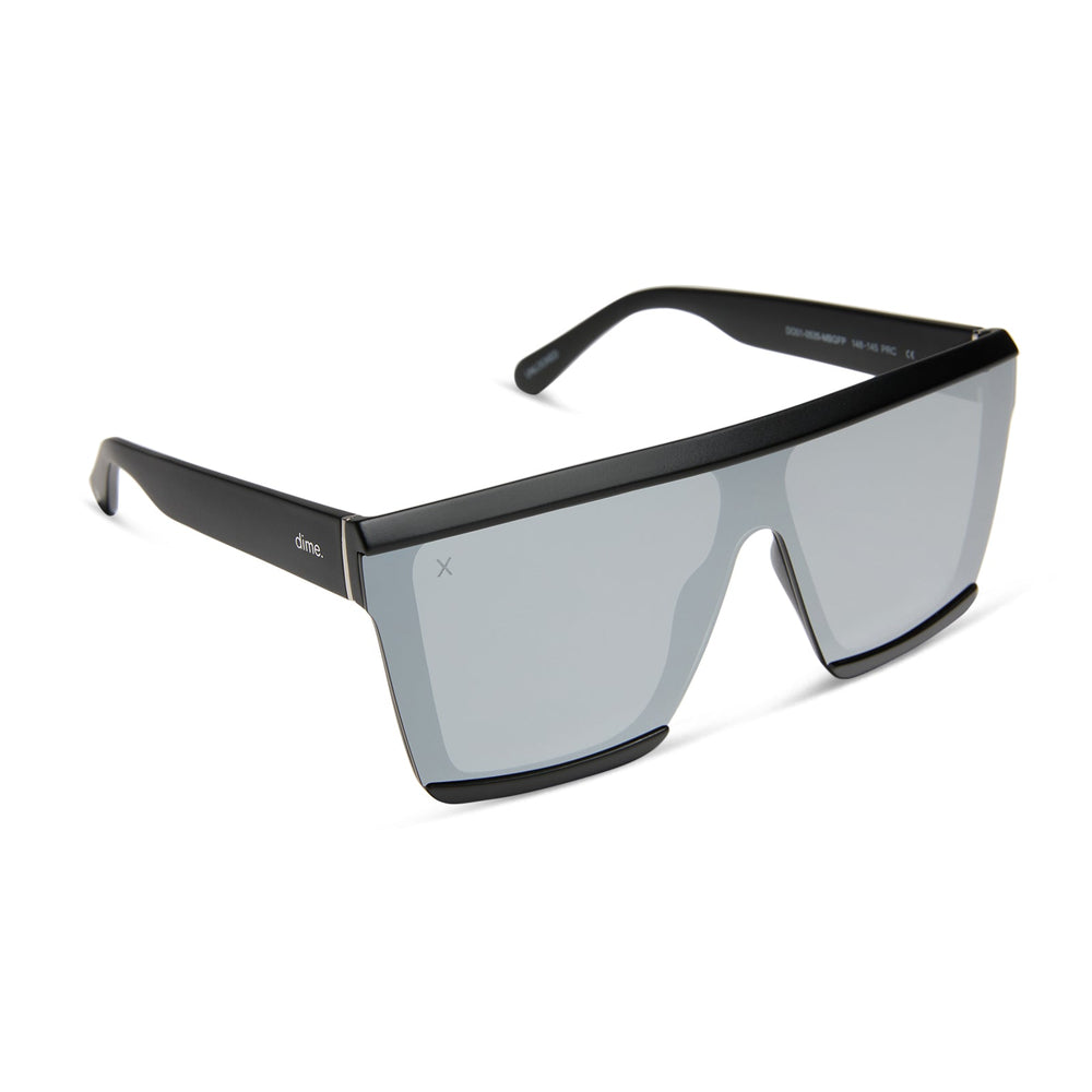 unlocked - matte black + grey mirror Angled