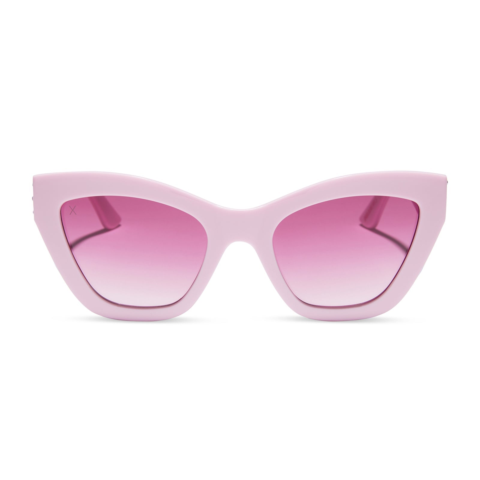 mean girls x dime optics regina wednesday pink spring fling queen pink gradient sunglasses front view