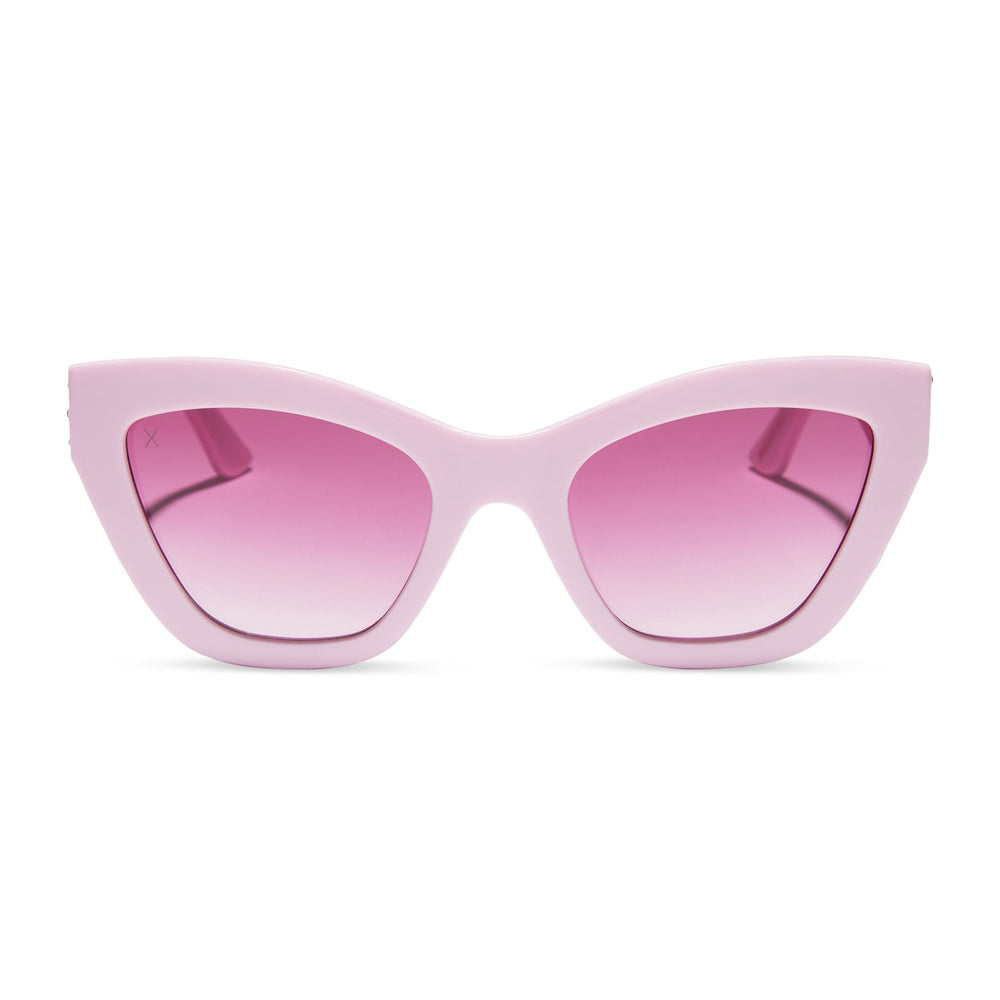 mean girls x dime optics regina wednesday pink spring fling queen pink gradient sunglasses front view